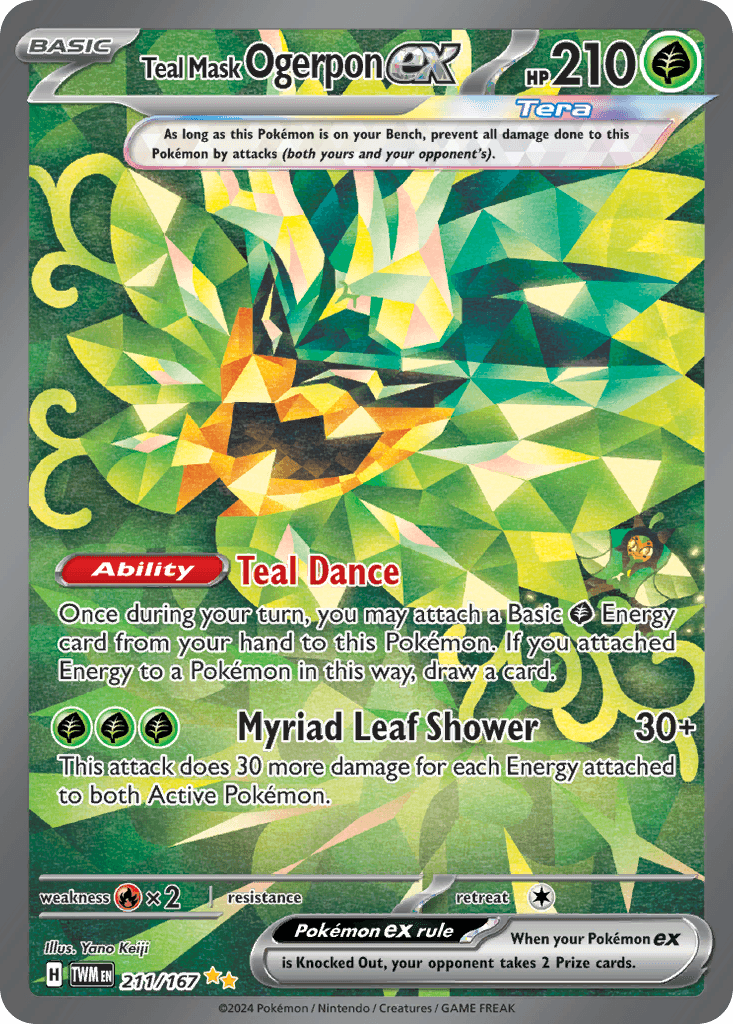 Teal Mask Ogerpon ex (211/167)
