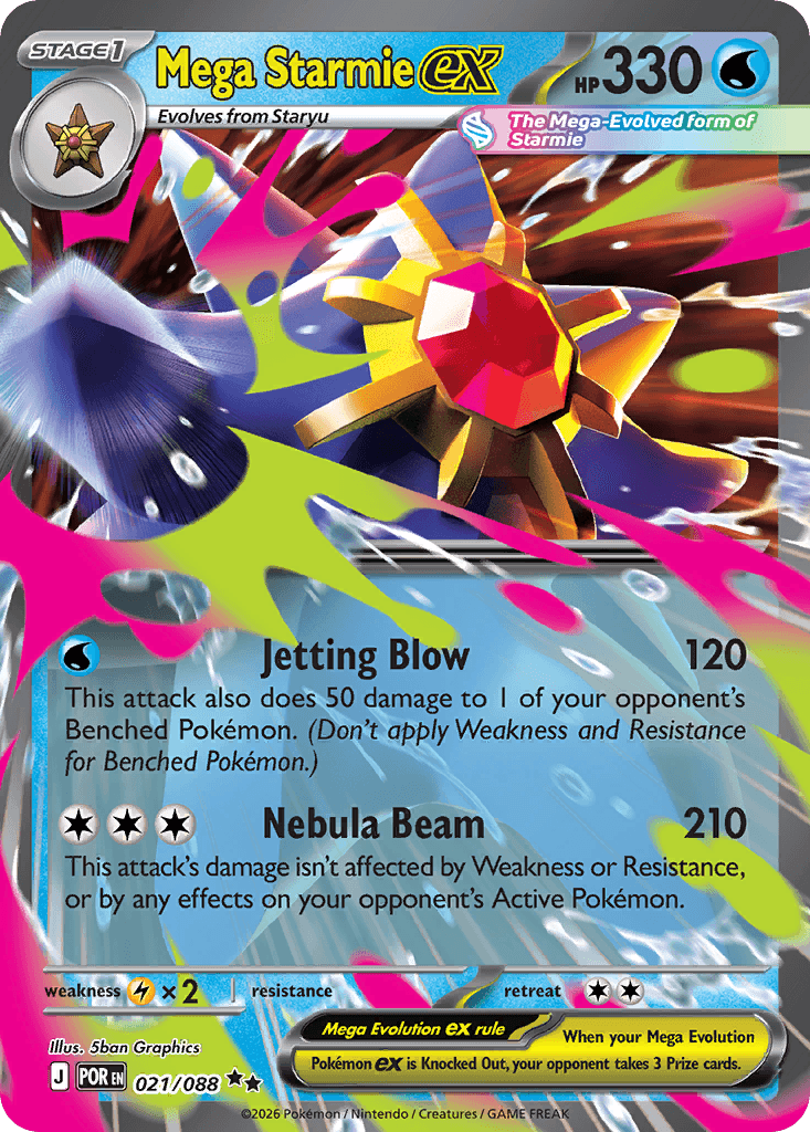 Mega Starmie ex (021/088)